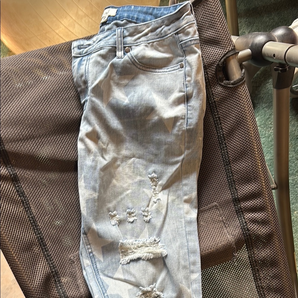 Light Blue Distressed Women's Jeans